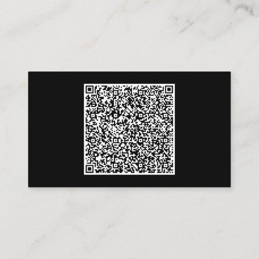 Votre Carte de visite de code QR Exemple de texte  (Dos)