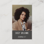 Votre Carte de visite de journalisme photo (Devant)
