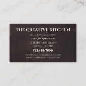 Votre carte de visite de restaurant traiteur avec (Dos)