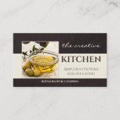 Votre carte de visite de restaurant traiteur avec (Devant)