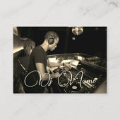 Votre Carte de visite DJ de musique photo (Devant)