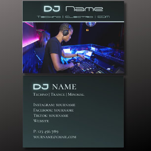 Votre carte de visite DJ musique techno