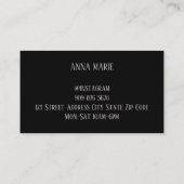 Votre carte de visite local de fille de mèche (Dos)