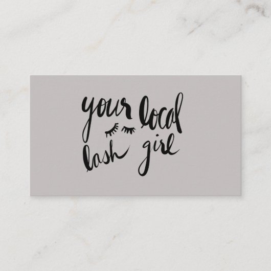 Votre carte de visite local de fille de mèche (Devant)