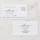 Votre Carte de visite Logo Punch Card (Devant / Derrière)