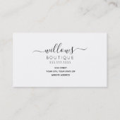 Votre Carte de visite Logo Punch Card (Dos)