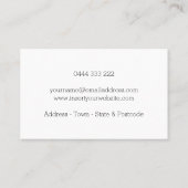 Votre Carte de visite personnalisé du logo (Dos)