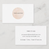 Votre Carte de visite personnalisé du logo (Devant / Derrière)