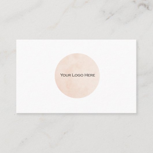 Votre Carte de visite personnalisé du logo (Devant)