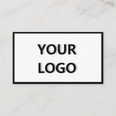 Votre Carte de visite professionnel Logo - Blanc n (Devant)