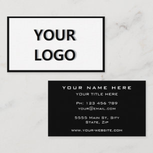 Votre carte de visite professionnelle avec logo -