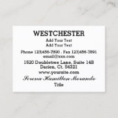 Votre Carte de visite sophistiqué (Dos)