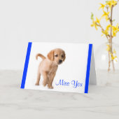 Votre Carte De Voeux De Chien À Remise D'Or (Fleur jaune)