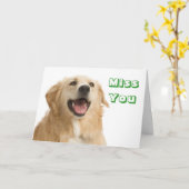 Votre Carte De Voeux De Chien À Remise D'Or (Fleur jaune)