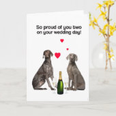 Votre carte de voeux de jour du mariage (système (Fleur jaune)