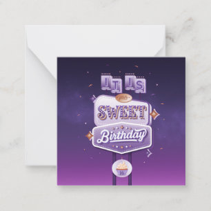 Votre carte papier à lettres Sweet sixteen
