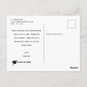 Votre carte postale de Merci pour diplômés en phot (Dos)