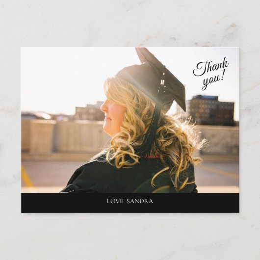 Votre carte postale de Merci pour diplômés en phot (Devant)