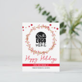 Votre carte postale de Noël Logo (Debout devant)