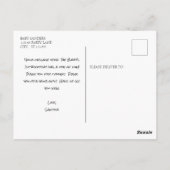 Votre carte postale Merci photo (Dos)