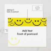 Votre carte postale personnalisée, ajoutez du text (Devant / Derrière)