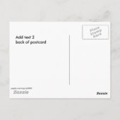 Votre carte postale personnalisée, ajoutez du text (Dos)