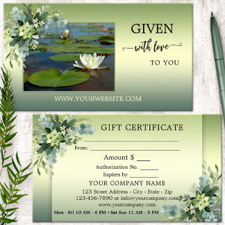 Votre certificat cadeau de beauté et de détente Gr
