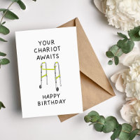 Votre Chariot Attend Une Carte D'Anniversaire Drôl