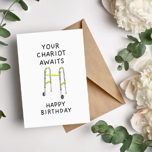 Votre Chariot Attend Une Carte D'Anniversaire Drôl