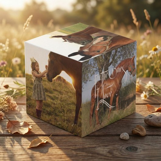 Votre Cheval Portrait Memorial Photo Cube