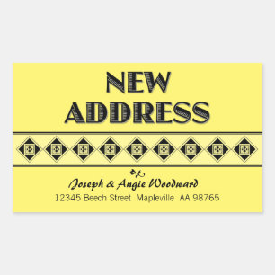 Votre Choix De Couleur ! Stickers Nouvelle adresse