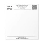 Votre code QR - Bloc-notes professionnel - Texte e (Devant)
