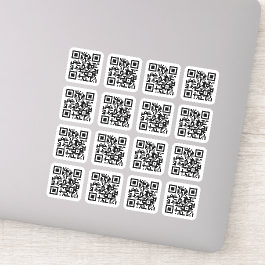 Votre code QR carré ronds coins vinyle Sticker (Détail)