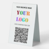 Votre code QR et le logo de l'entreprise Signe de (Verso)