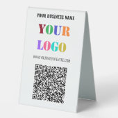 Votre code QR et le logo de l'entreprise Signe de (Recto)