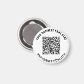 Votre code QR et le texte personnalisé Magnet pers (Recto/Verso)