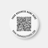 Votre code QR et le texte personnalisé Magnet pers (Devant)