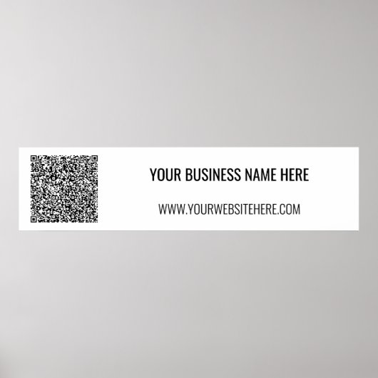 Votre code QR et votre affiche promotionnelle de t (Devant)