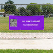 Votre code QR et votre bannière de texte personnal (En situation)