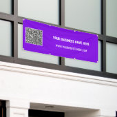 Votre code QR et votre bannière de texte personnal (Bâtiment extérieur)