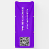 Votre code QR et votre bannière de texte personnal (Vertical)