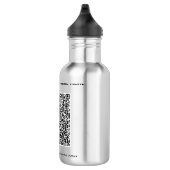 Votre code QR et votre bouteille d'eau texte perso (Droite)