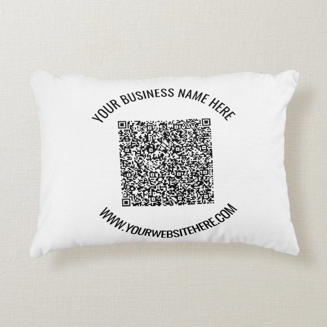 Votre code QR et votre Coussin d'accentuation de t (Devant)
