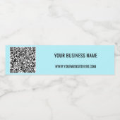 Votre code QR et votre Étiquette de bouteille d'ea (Étiquettes simples)