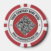 Votre code QR et votre Modèle de jetons de poker d (Recto)