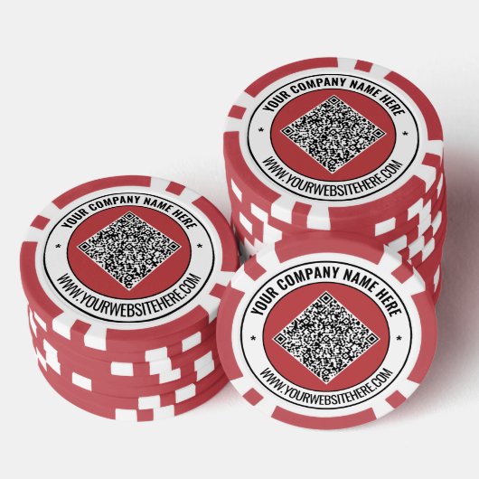 Votre code QR et votre Modèle de jetons de poker d (Empiler)