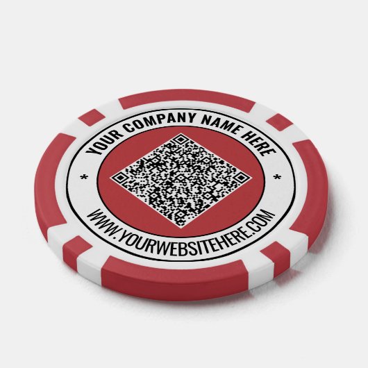Votre code QR et votre Modèle de jetons de poker d (Simple)