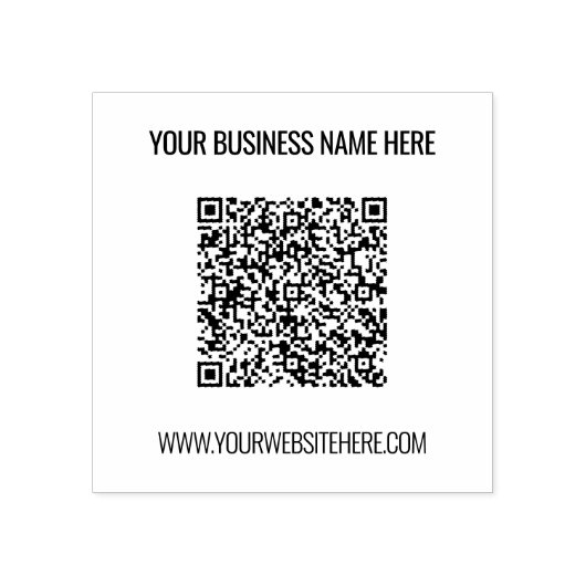 Votre code QR et votre Modèle de tampon en caoutch (Impression)