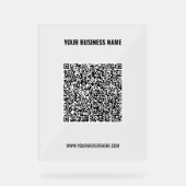 Votre code QR et votre signature acrylique profess (Recto)