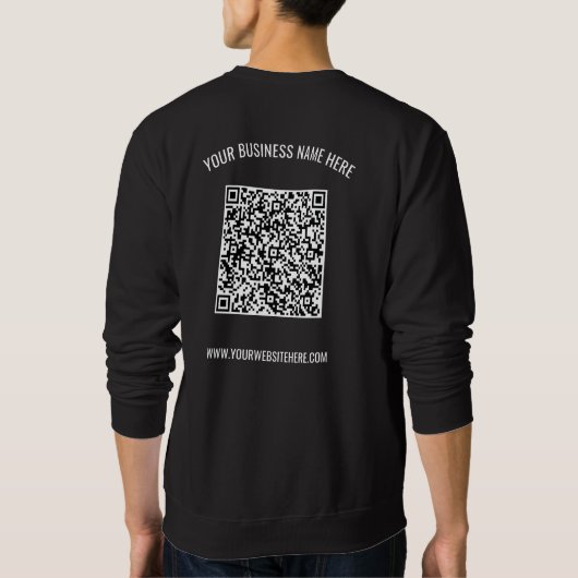 Votre code QR et votre Sweatshirt professionnel de (Dos)